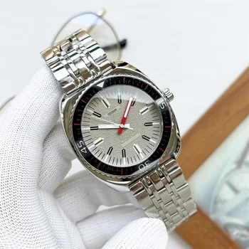 Quartz Hodinky AAA Luxusné kapela Hydroizolácie Nerezový rotačný panel Chronograf 44 MM Mužov Náramkové hodinky