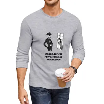 Nové Skulduggery Príjemné Fanart - Dvere Dlho T-Shirt chlapcov, t košele rýchle sušenie tričko t košele pre mužov