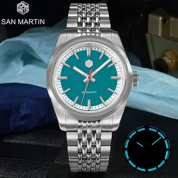 San Martin Podnikania Muži Hodinky Luxusné Svetelný Sapphire Crystal NH35 Automatické Mechanické Náramkové hodinky Vodotesné 200M Diver Hodiny