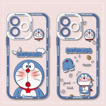 Doraemon Cartoon Transparentné Telefón puzdro Pre Xiao Mi 13 12 11 10 lite 11i 12S Poco M3 M4 F3 MIX 3 4 Pro Ultra 4G 5G Kryt