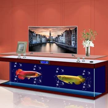 Námestie TV Kabinet akvárium Super White Fish Tank Obývacia Izba Doma akvárium Ekologické Akvária