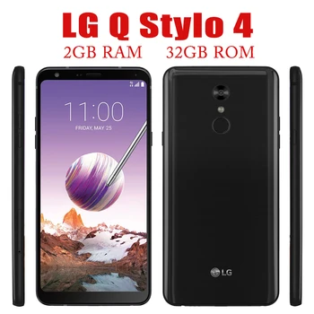 Pôvodné Odomknúť LG Q Stylo 4 Q710ULM 32GB ROM 2GB RAM, Smartphone, GPS, NFC, LTE Zadná Kamera Mobile 13MP 6.2