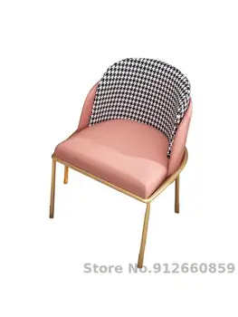Nordic light luxusná stolička, operadlo, spálňa dievča domov čisté červené make-up stolice toaletný stolík moderný minimalistický iny štýl