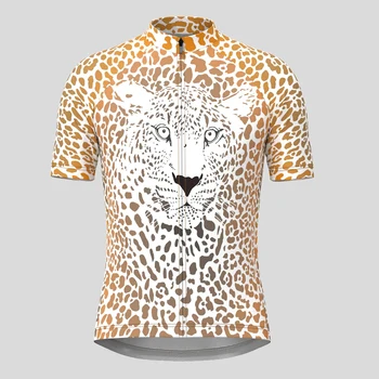 Leopardy Hlavu Román Muž, Cyklistický Dres s Krátkym Rukávom Letné Cyklistické Tričko Požičovňa Nosenie Horskej Ceste, Oblečenie Priedušná MTB Oblečenie