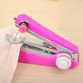 Mini Šijací Stroj Malé Prenosné Ručné Šijací Stroj Pre Domácnosť Jednoduché Ručné Vyšívanie, Ručné Šitie Odevov Textílie