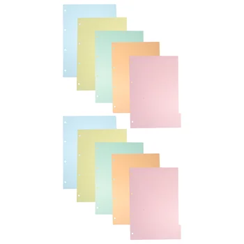 10 Ks Farebné Štítky Klasifikácia Delič Rada Farebné Index Deliče Oblasť Náplň Farebné Binder Klipy Papier Papier