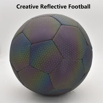 Kreatívne reflexívne futbal, futbalový zápas futbal veľkosť 5 PU futbal noc školenia futbal Športové Hry Zariadení