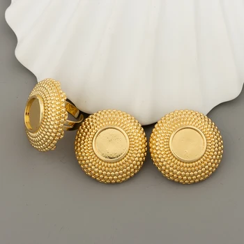 Africké Zlatá Farba Šperky Sady Pre Ženy Dubaj Náušnice, Sety Etiópskej Luxusné Šperky Stanovuje Módny Krúžky Svadby Strany