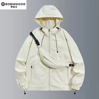 Pánske jesenné bundy plus taška pár výbuchu kapucňou horolezecké oblečenie móda všetko vonkajšie cestovné nepremokavé bežné