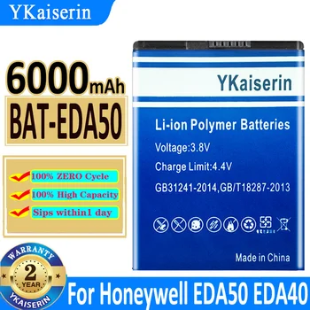 YKaiserin Náhradné Batérie BAT-EDA50 Pre Honeywell EDA50 EDA50hc Scanpal EDA40 EDA50K Batéria 6000mAh Batérie + Trať Kód