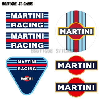 Nádherné Nastaviť Auto Nálepky Rallye Aufkleber Martini Vintage Rennsport V8 Racing KULT Nálepky Nepremokavé Polyetylénu Odtlačkový