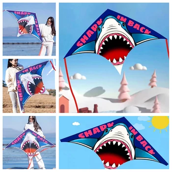 Doprava zadarmo Shark lietajúci draci hračky pre deti drakov outdoorové športy drakov line veľký vietor kite profesionálne drakov windsurfing