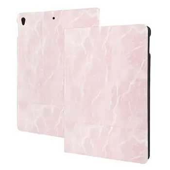 Ružový Mramor Textúra puzdro pre iPad 2022 10.5 10.2 Palcov s Ceruzkou Držiteľ,PU Kože, Slim,Shockproof, Auto Sleep/Wake