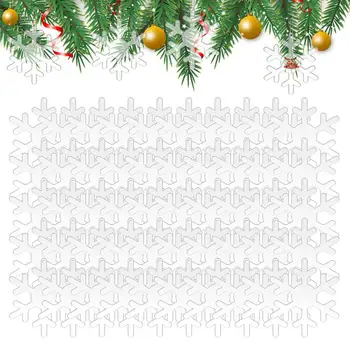 Priehľadný Akrylový Crystal Snowflake Ozdoby Zimná Vločka Visí Prívesky Vianočný Stromček Visí Ozdoby, Dekorácie Okna