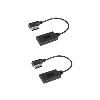 2 Ks Auto Bezdrôtové Bluetooth Modul Music Adaptér Pomocný Prijímač Aux Audio Kábel pre Mercedes W212 S212 C207