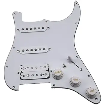 SSH Prewired Naložené Strat Gitara Pickguard Nastaviť Multifunkčné Prepínač Alnico V Humbucker Snímače 7 Way Switch pre Gitaru Fender
