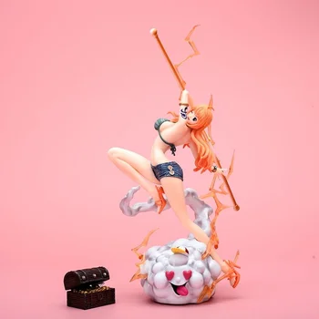 30 cm Slamený Klobúk Piráti Obrázok Anime Postavy Namied Obrázok Sexy Lady Izba Dekor Gk Socha Zberateľskú Model Dekorácia, Ozdoba