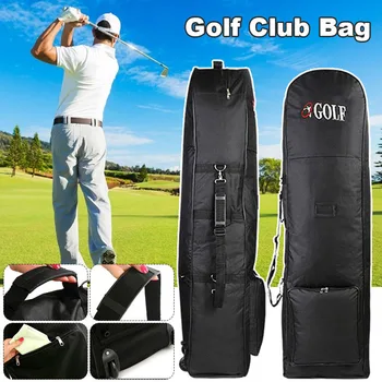Golf Club Bag Kolesových Cestovné Kryt, Taška Prípade Deluxe Letu Chránič Batožiny pre Leteckú dopravu Skontrolovať Vaku Ball Bag Ochranný Kryt