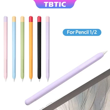 TBTIC pre Apple Ceruzka 1 2 Prípad Mäkký Silikónový Ochranný obal pre Apple Ceruzka 1. Generácie 2. Pero Tip Kryt Ceruzka