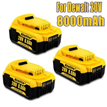 Pôvodné DCB200 20V 8000mAh Lítiové Náhradné Batérie Pre Dewalt 18V DCB184 DCB200 DCB182 DCB180 DCB181 DCB182 DCB201 DCB206