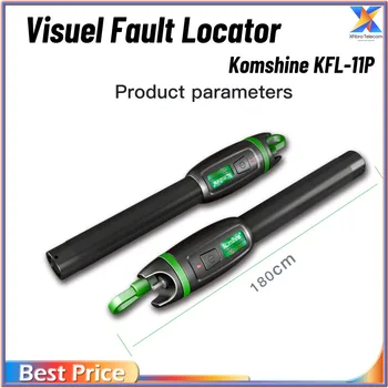 Komshine KFL-11P-10-LC VFL Visuel Poruchy Locator Optických Testovanie 10mw 10km Oblek Pre LC Konektor