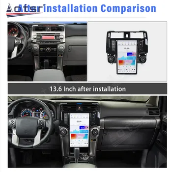8G+128GB 13.6 Palcový autorádia Pre Toyota 4Runner 2009-2019 Multimediálny Prehrávač Auto Recoder GPS Navigácie Vedúci Jednotky