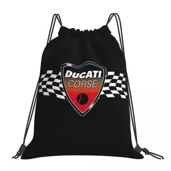 Top Trend !!! - Víťazstvo Vlajka Ducati Corse Batohy Módne Prenosné Šnúrkou Tašky Drobnosti Taška Knihy Tašky Pre Cestovné Školy