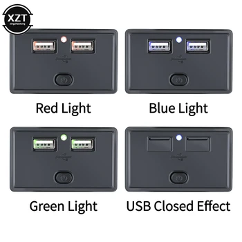 4.8 Duálne Porty USB Nabíjačka do Auta 12V-24V Auto Zásuvky Rýchle Nabíjanie LED Indikátor Pre Motorky Loď Auto Elektronika Príslušenstvo