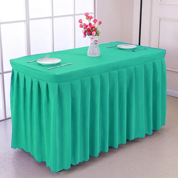 Svadobné Velvet Obrus Obdĺžnikový Konferenčný Výstava Tabuľka Kryt Elegantný Stôl Sukne