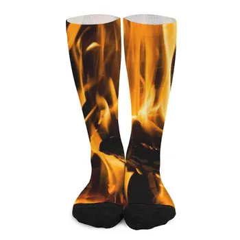 Horúce Hygge - Praskajúci Oheň v Krbe Ponožky čierne ponožky Ponožky žena