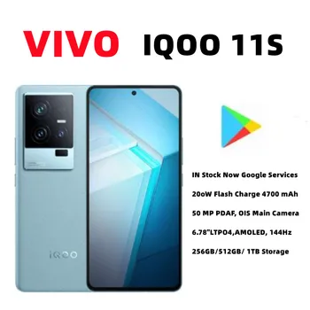 Pôvodné ViVO iQOO 11S Snapdragon 8 Gen2 5G 200W Flash Nabíjačku 4700mAh 144Hz google play Herné 50MP Fotoaparát NOVÉ