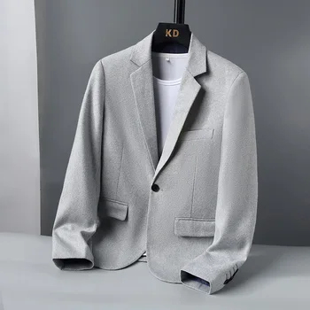 Podnikanie mužov Pekný Sako kórejská Verzia Mládeže Slim Oblek 2023 Módne Ležérne Módne Jeden Západ Malé Oblek