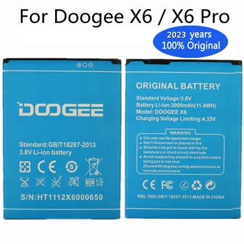 2023 rokov Nový, Originálny X6 Batérie Pre Doogee X6 / X6 Pro x6pro Mobilný Telefón 3000mAh Vysoko Kvalitné Náhradné Batérie Na Sklade