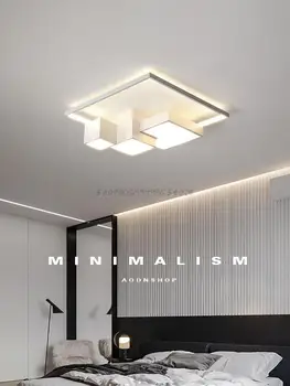 Nordic tvorivé spálňa lampa moderný minimalistický námestie stropné lampy, spálňa osvetlenie miestnosti 2022 nové lampy