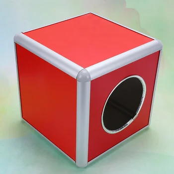 1Pc 20 cm Box Strana navrhne Hliníkovej Zliatiny Hliníka Úložný Box Úložný Kôš Propagačné Strany Dodáva S Tlačidiel (Červené)
