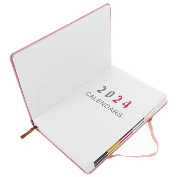 2024 Program Kniha Notebook Jemné Ročný Plánovač Papier Plán Zápisník Študenta Denného