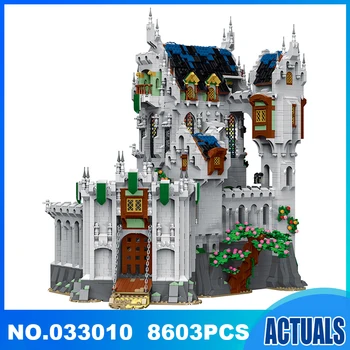8603pcs MOC Stredoveký Hrad stavebným Mesta Domu Model Tehly Obce Hračky pre Deti Vianočný darček