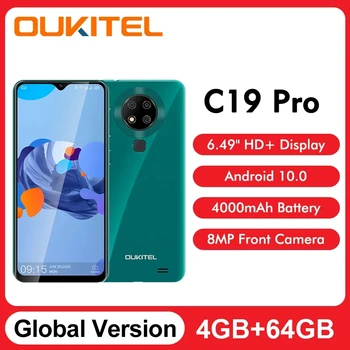 Oukitel C19 Pro Smartphone, 4 GB RAM, 64 GB ROM 6.49