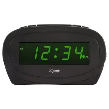 0.60 V. Zelená LED Black Budík, 30226 Reloj de mesa Stenu decor Topenia hodiny Budík Batérie powered hodiny Dátum a t
