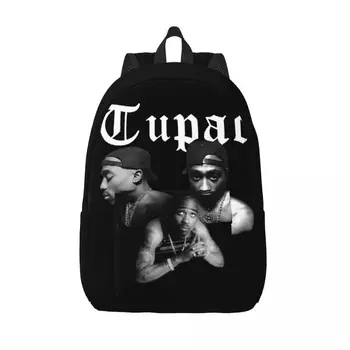 Rapper Tupac Topy 2PAC Módne Batoh Vonkajšie Vysoké Školy, Turistické Cestovné Daypack pre Mužov, Ženy, Notebook, Plátno Tašky