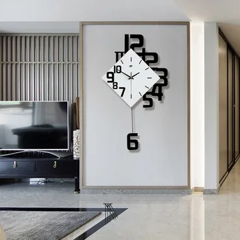 Tvorivé osobnosti digitálne hodiny módne Európskom štýle obývacej izby, nástenné hodiny, drevené dekoratívne nástenné hodinky quartz výbuchu