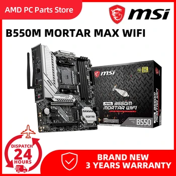 MSI B550M MALTY MAX WIFI Doske AM4 AMD Doske Ryzen AMD B550 M. 2 Plochu Podpora AMD RYZEN CPU, 128 GB