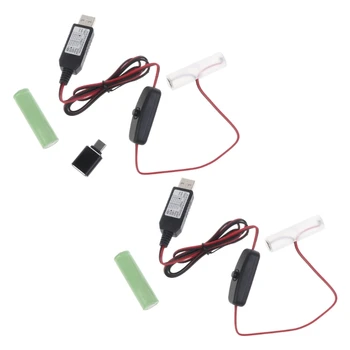 F19C Typu C, USB 3V LR6/AM3/AA Batérie Vymeňte 2ks Batérie pre LED Svetlo, Rádio Elektronické Hračky