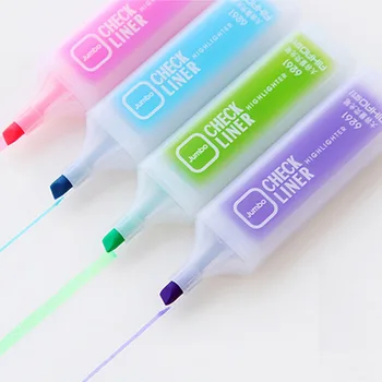 Multicolor Módne Jedinečný Fluorescenčné Marker Pero High-end Rýchle Sušenie Štetec Naklonenú Hlavu Študent Zvýrazňovač