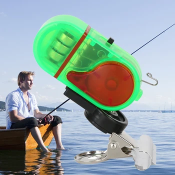 Elektrické Rybárske Alarm Dvakrát lampa Výstražný Zvuk Budíka Bell Vysokej Hlasitosti Rybárske Finder Alarm Citlivé Príslušenstvo Rybárske Náčinie