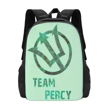 Tím Percy 3D Tlač Dizajn Batoh Študent Taška Percy Jackson A Zeus grécky Roman Poseidon Annabeth Chase Hereos Z