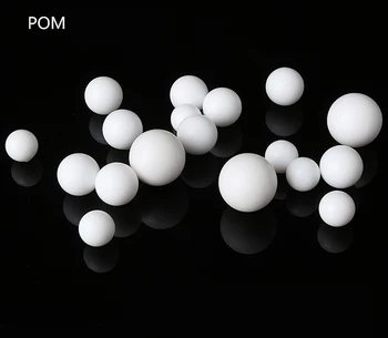 Pevné POM Loptu Perličiek Biele Plastové Polyformaldehyde Hladké Guľkové Priemer 2 mm 3 mm 3.175 mm 7 mm 9.525 mm-40 mm 44.45 mm
