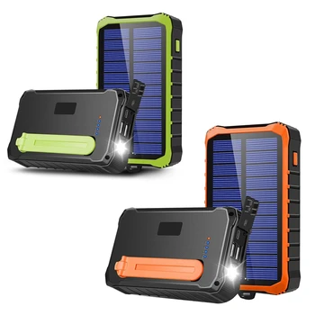 Ručne Kľukou Solar Power Bank 12000 Mah Prenosné Nabíjačku Mobilného Telefónu LED Baterka Vonkajšie Pohotovostné Nástroje