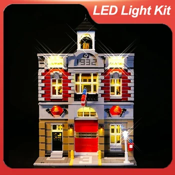 LED Svetlo Nastaviť Pre 10197 kompatibilné 15004 hasičských staníc (Iba LED Svetlo, neobsahuje Model Tehly)