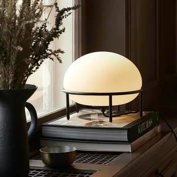 Moderné Stolové Svetlo Mliečneho Skla Spálňa, Nočné Lampy, obývacia izba Domova Japonskom Štýle, Stolná Lampa vnútorné osvetlenie